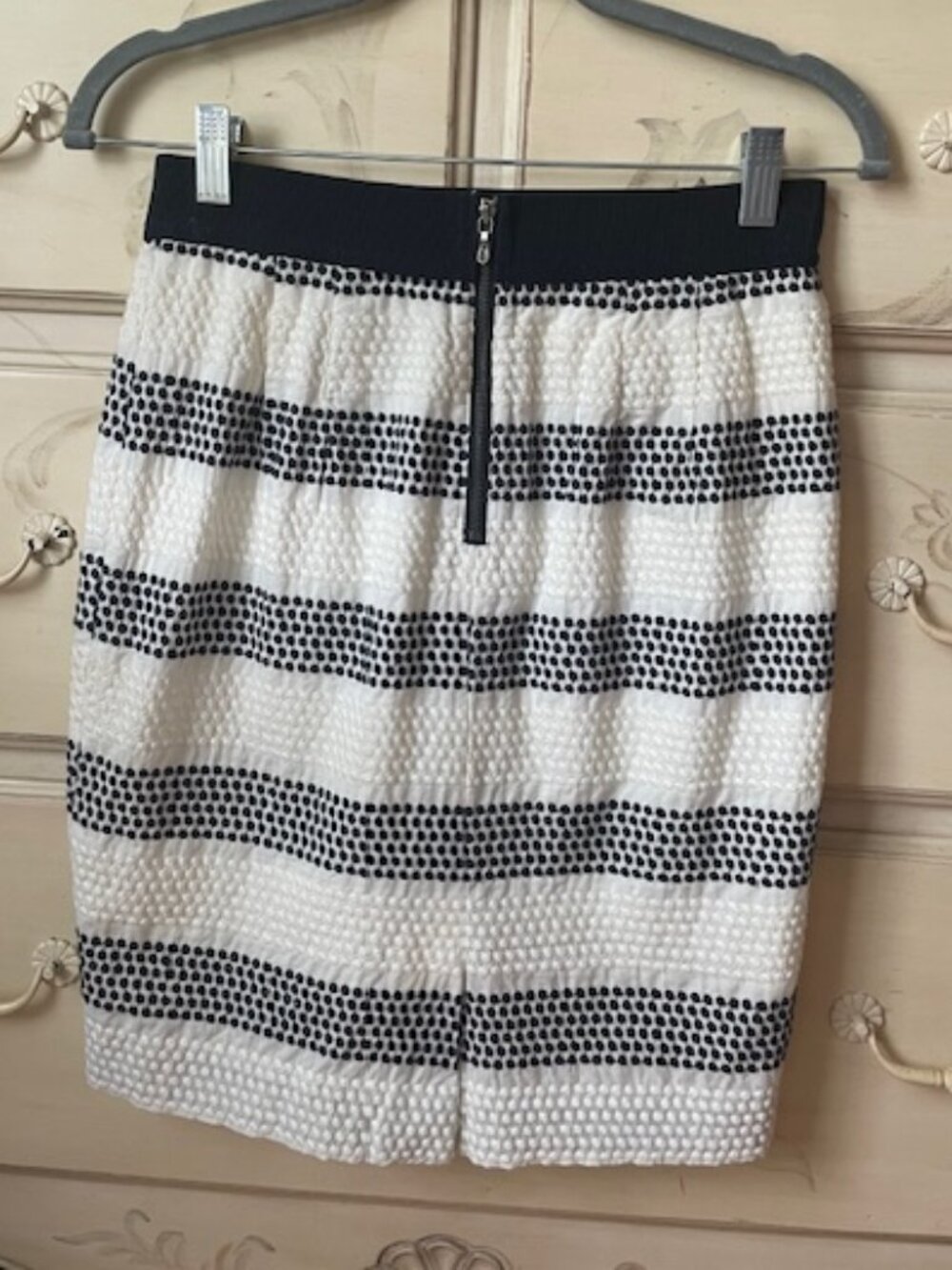 Talbots Striped Skirt- 2P - Dark Navy & White